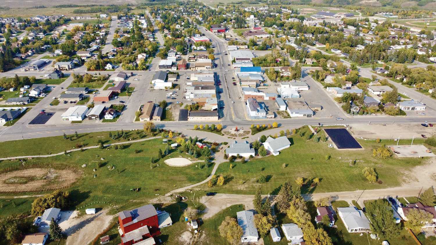 Esterhazy from the air.